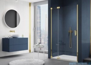 SanSwiss Cadura Gold Line drzwi wahadłowe 80cm jednoczęściowe lewe z polem stałym CA13G0801207