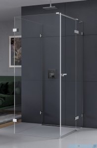 New Trendy Eventa kabina prysznicowa przyścienna z drzwiami bocznymi 90x80x200 cm przejrzyste prawa EXK-4598