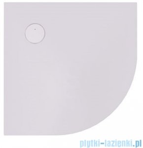 Sanplast Structure Mineral BP-M/STRUCTURE brodzik półokrągły 90x90x1,5 cm szary mleczny  645-360-0430-55-010
