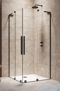 Radaway Furo SL Black KDD kabina 90x120cm czarny mat/szkło przejrzyste 10305090-54-01L/10305120-54-01R