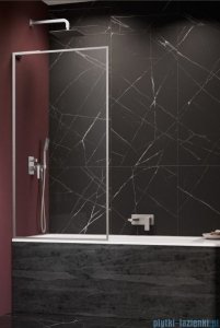 Radaway Modo F SL Brushed Nickel PNJ II parawan nawannowy 50cm lewy szczotkowany nikiel/przejrzyste 10406050-91-01L