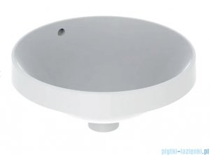 Geberit VariForm Umywalka okrągła wpuszczana w blat 40cm szkliwiony spód 500.701.01.2