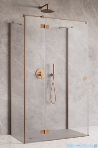 Radaway Essenza Brushed Copper Kdj+S kabina 100x80x100cm lewa szczotkowana miedź 1384052-01-01/1385021-93-01L/1384052-01-01