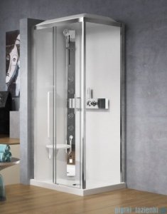 Novellini Glax 3 standard kabina prysznicowa 120x90 lewa srebrny GL32P290ST-1B