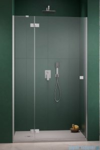 Radaway Essenza 8 Brushed Nickel Dwj drzwi wnękowe 120cm lewe szczotkowany nikiel/szkło przejrzyste 10480812-01-01L/10460337-91-01L