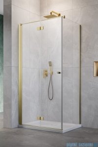 Radaway Nes KDJ B Brushed Gold kabina 80x100 lewa szczotkowane złoto 10025080-99-01L/10039100-01-01