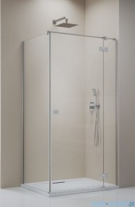 Radaway Essenza Kdj Brushed Nickel kabina 110x120cm prawa szczotkowany nikiel 1385041-91-01R/1384054-01-01