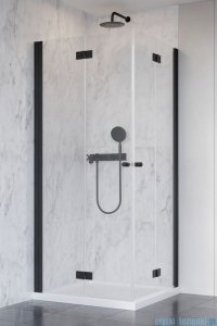 Radaway Nes 8 Black Kdd B kabina 100x80cm czarny mat/szkło przejrzyste 10074100-54-01L/10074080-54-01R
