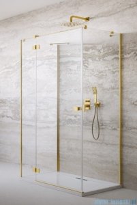 Radaway Essenza Gold Kdj+S kabina 75x120x75cm lewa złoty połysk szkło przejrzyste 1384049-01-01/1385024-09-01L/1384049-01-01
