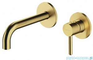 Omnires Y bateria umywalkowa element natynkowy mosiądz szczotkowany Y1215HROBSB
