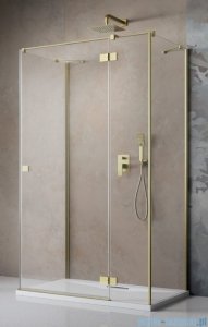 Radaway Essenza Brushed Gold Kdj+S kabina 90x80x90cm prawa szczotkowane złoto 1384050-01-01/1385021-9901R/1384050-01-01