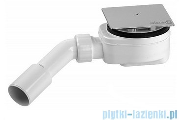 Radaway Eos II DWJS Drzwi prysznicowe 140x195 lewe szkło przejrzyste + brodzik Argos D + syfon 3799456-01L/4AD914-01