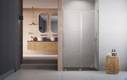 Radaway Furo SL Brushed Nickel DWJ drzwi prysznicowe 100cm prawe szczotkowany nikiel 10307522-91-01R/10110480-01-01