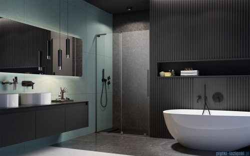 Radaway Furo SL Brushed GunMetal DWJ drzwi prysznicowe 110cm lewe szczotkowany grafit 10307572-92-01L/10110530-01-01