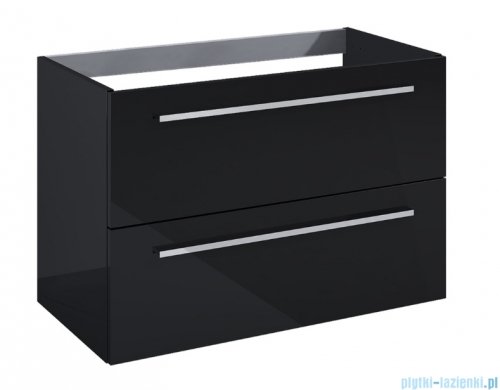 Roca Kwadro szafka 80x38x53 cm czarny połysk A857970351