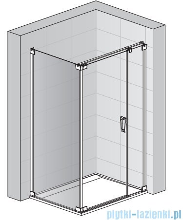 SanSwiss Cadura Gold Line ścianka boczna Cat2 75x200cm profile złote CAT20751207