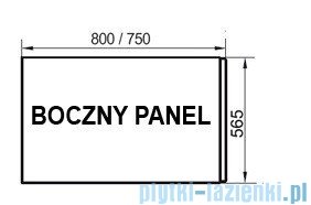 Ravak Panel boczny A 80 + panelkit do wanien CZ00140A00