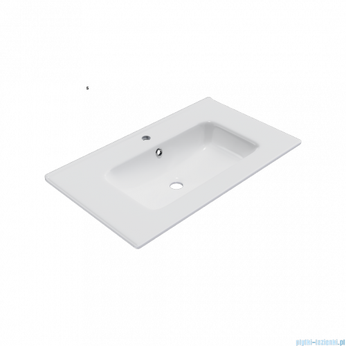 Excellent Tuto 2.0 szafka wisząca z umywalką PIK  80x50x46,5 cm front gładki wysoki czarny MLEX.2172.K.80.0265.BKBK
