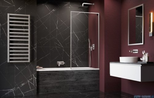 Radaway Modo F SL Brushed Nickel PNJ II parawan nawannowy 100cm prawy szczotkowany nikiel/przejrzyste 10406100-91-01R