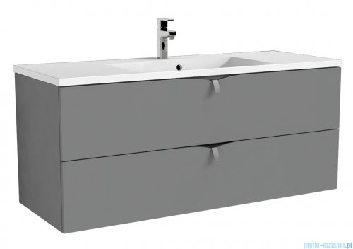 Oristo Siena szafka z umywalką Amelia 120x50x45 szary mat OR45-SD2S-120-12/UME-AM-120-92-C
