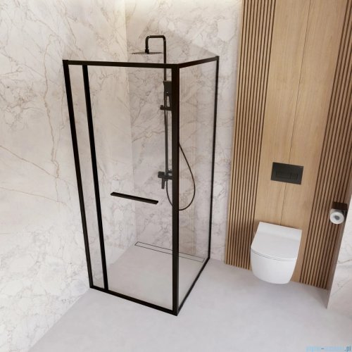 Deante Blur kabina prysznicowa kwadratowa 90x90cm nero KQB_N099P