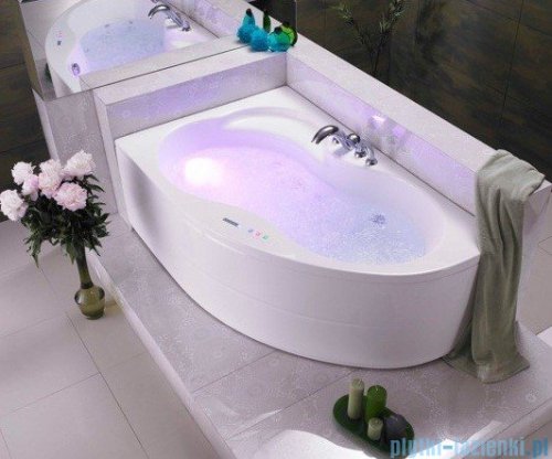 Poolspa Wanna asymetryczna MISTRAL 160x105 lewa + hydromasaż Smart 2 PHA3Y10ST2C0000