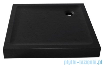 New Trendy Mild Stone Brodzik akrylowy kwadratowy 90x90x11,5 cm czarny B-0563