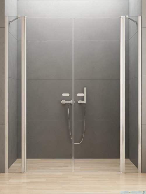 New Trendy New Soleo 130x195 cm drzwi wnękowe wahadłowe podwójne szkło przejrzyste D-0257A