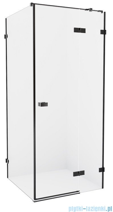 New Trendy Avexa Black kabina prostokątna 90x100x200 cm przejrzyste prawa EXK-1579
