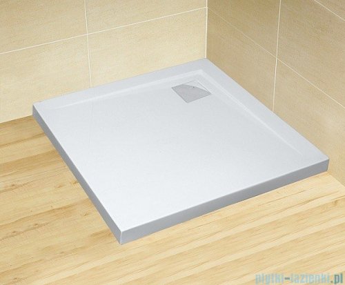 Radaway Kabina prysznicowa Fuenta KDJ 90x90 prawa szkło przejrzyste + Brodzik Argos C + syfon 381038-01R