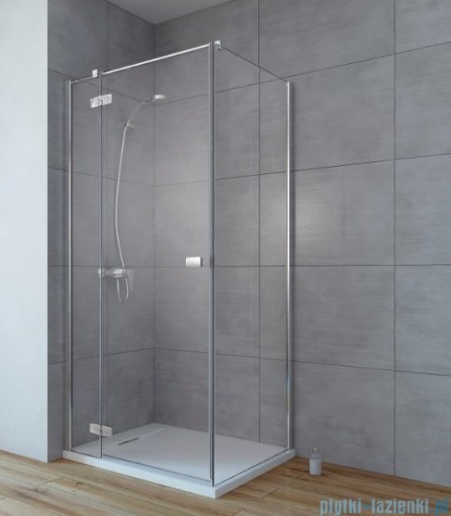Radaway Fuenta New Kdj kabina 90x90cm lewa szkło przejrzyste + brodzik Doros C + syfon