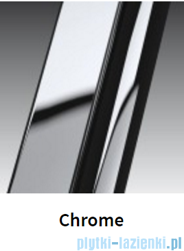 Novellini Ścianka stała LUNES F 90 cm szkło przejrzyste profil chrom LUNESF90-1K