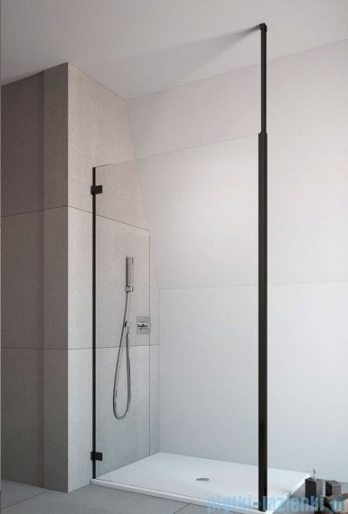 Radaway Modo New Black II kabina Walk-in 120x200 czarny mat/szkło przejrzyste 389124-54-01