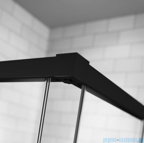 Radaway Idea Black Kdd kabina 100x70cm czarny mat/szkło przejrzyste 387062-54-01L/387065-54-01R