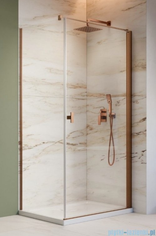 Radaway Nes Kdj I Brushed Copper kabina 100x80cm prawa szczotkowana miedź 10022100-93-01R/10039080-01-01