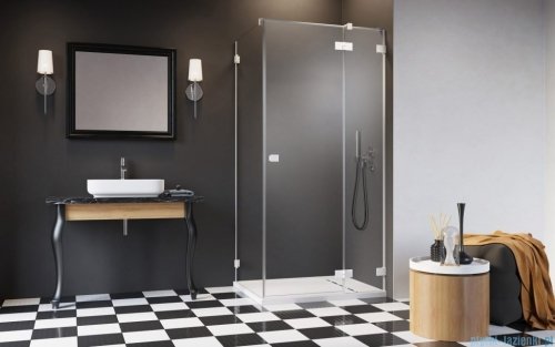 Radaway Essenza Pro White Kdj kabina 80x90cm prawa szkło przejrzyste 10097080-04-01R/10098090-01-01