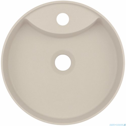 Deante SILIA Umywalka granitowa nablatowa z miejscem na baterię Ø36 beż CQS_5U4B