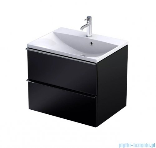 Oristo Etna szafka podumywalkowa wisząca 60x50x45 czarny mat OR52-SD2S-60-8