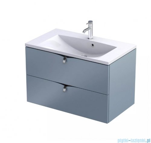 Oristo Siena szafka podumywalkowa wisząca 80x50x45cm szaroniebieski mat OR45-SD2S-80-16