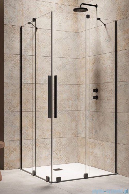 Radaway Furo Black KDD kabina 110x110cm szkło przejrzyste 10105110-54-01L/10105110-54-01R