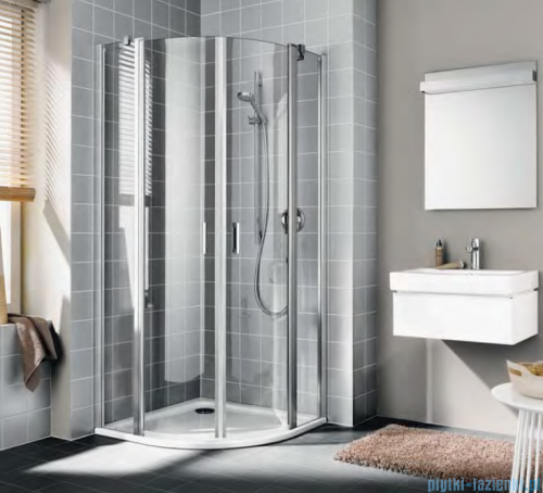 Kermi Cada XS kabina prysznicowa półokrągła 100x100 cm CKP5510120VPK