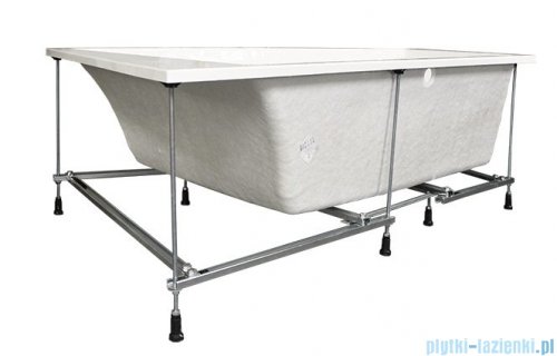 Sanplast Space Line Wanna trapezowa prawa+stelaż+adapter z pokrywką WTP/SPACE 180x140+SP, 610-100-1360-01-000