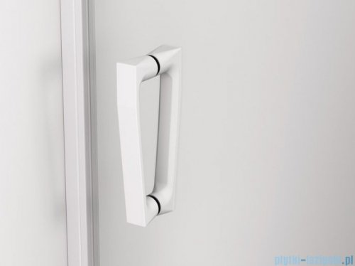 SanSwiss Cadura White Line drzwi wahadłowe 110cm jednoczęściowe prawe z polem stałym biały mat CA13D1100907