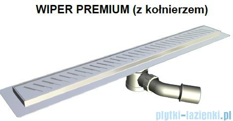 Wiper Odpływ liniowy Premium Pure 120cm z kołnierzem poler PU1200PPS100