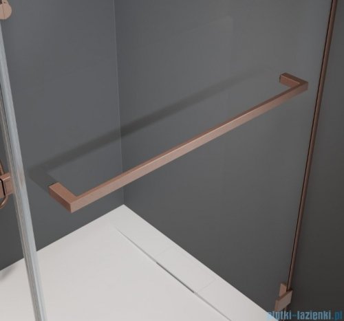 Radaway Nes Kdj B Brushed Copper kabina 80x80cm lewa szczotkowana miedź 10025080-93-01L/10039080-01-01