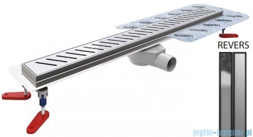 Wiper New Premium Revers Odpływ liniowy z kołnierzem 70 cm syfon drop 35 poler 500.0253.01.070