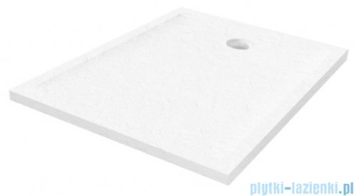 New Trendy Mild Stone Brodzik akrylowy prostokątny 70x120x4,5 cm biały B-0547