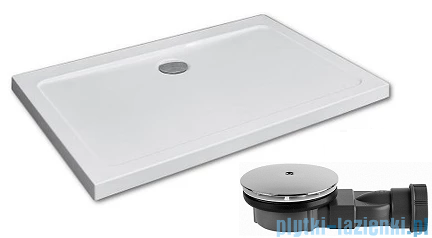 Radaway Fuenta New KDJ-B kabina prysznicowa 80x90 prawa przejrzyste + brodzik Doros D + syfon 384081-01-01R/384050-01-01/SDRD9080-01