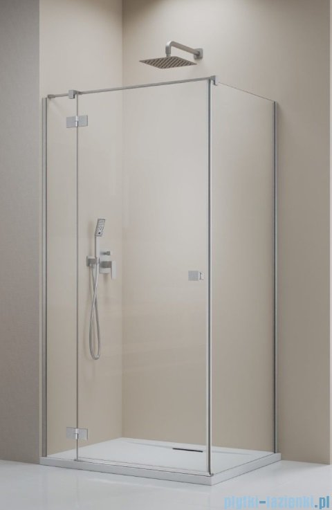 Radaway Essenza Kdj Brushed Nickel kabina 80x80cm lewa szczotkowany nikiel 1385043-91-01L/1384051-01-01