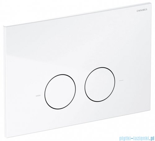 Omnires Flush Set Strongframe stelaż podtynkowy do WC przycisk spłukujący biały połysk STFWC1M-RBP